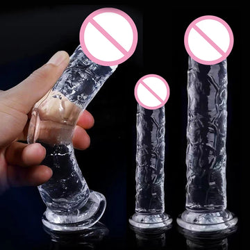 7 Size Realistic Dildo Jelly Penis Suction Cup Dildo Big Dick Female Masturbator Clitoral Stimulator Lesbian Sex Toys For Women