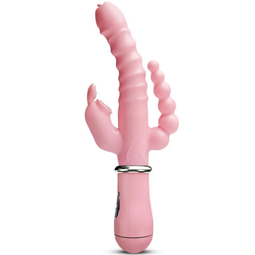 FeelMeOn 3 In 1 Dildo Vibrator Tongue Sex Toys For Women Masturbator